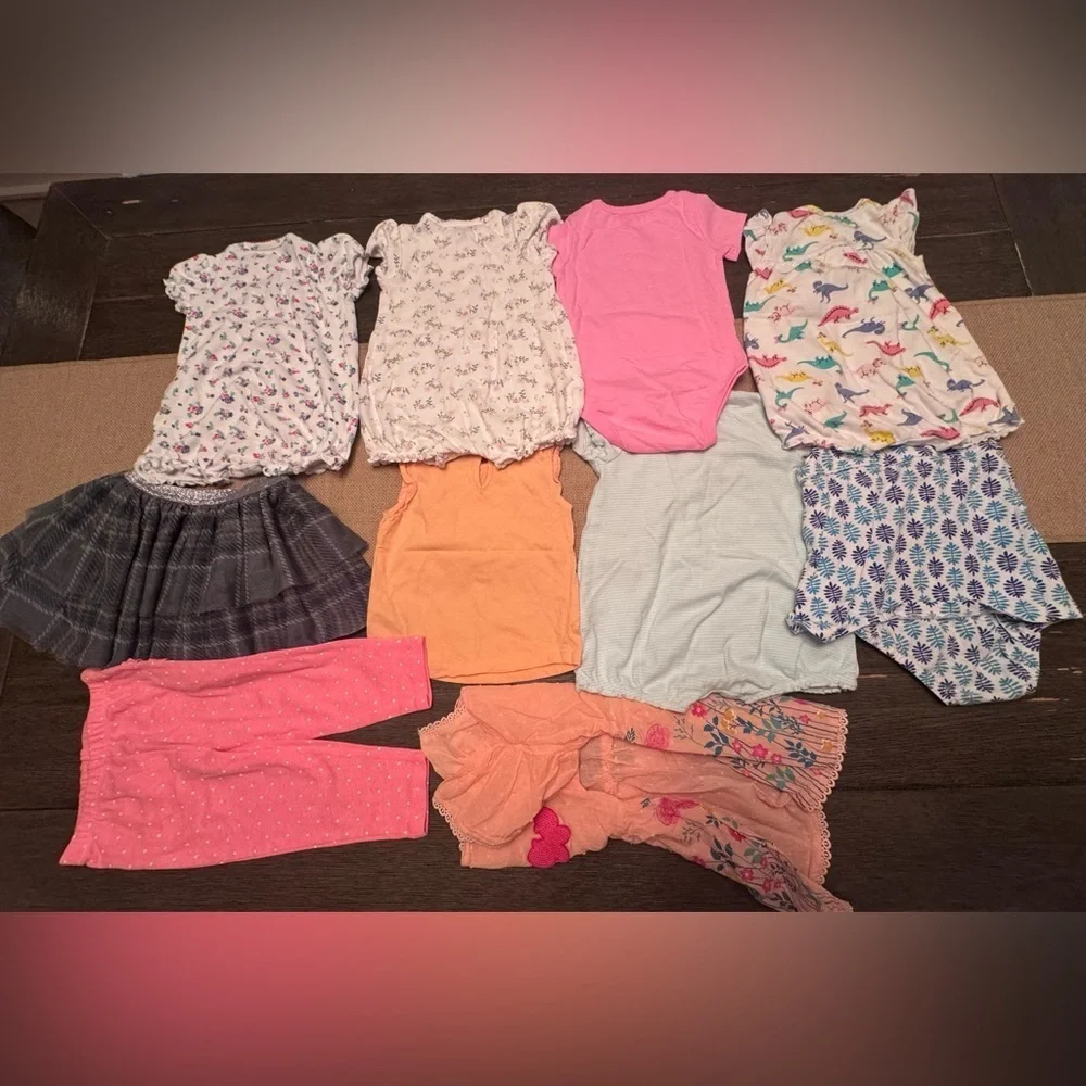 Bundle Onesies for infant girls size 12 months